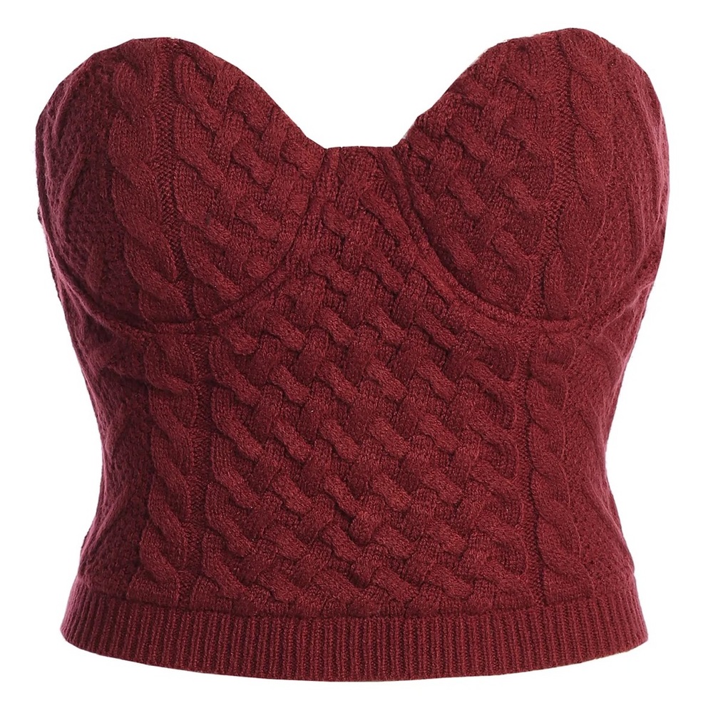Berry Davina Sweater Knit Bustier Top